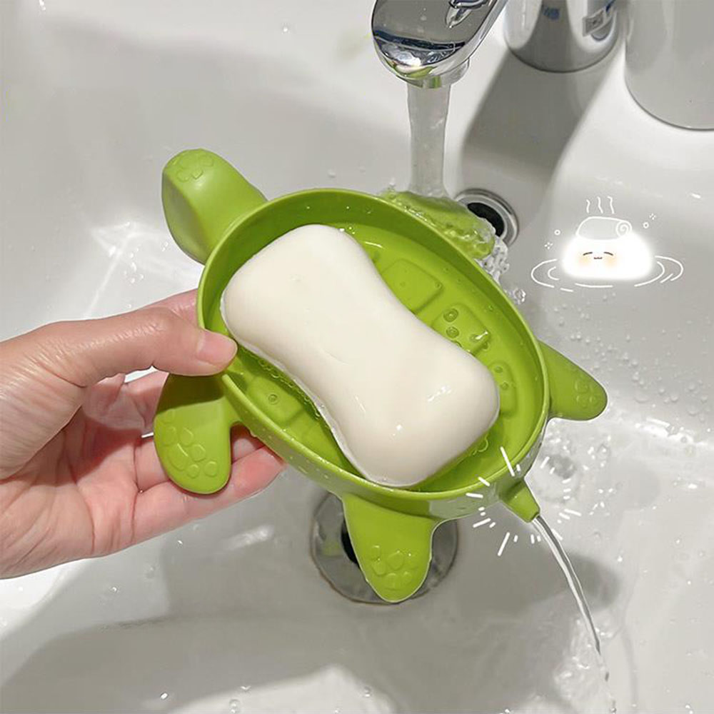 Water Dish Reptile - صندوق صابون تصريف السلحفاة، حامل صابون