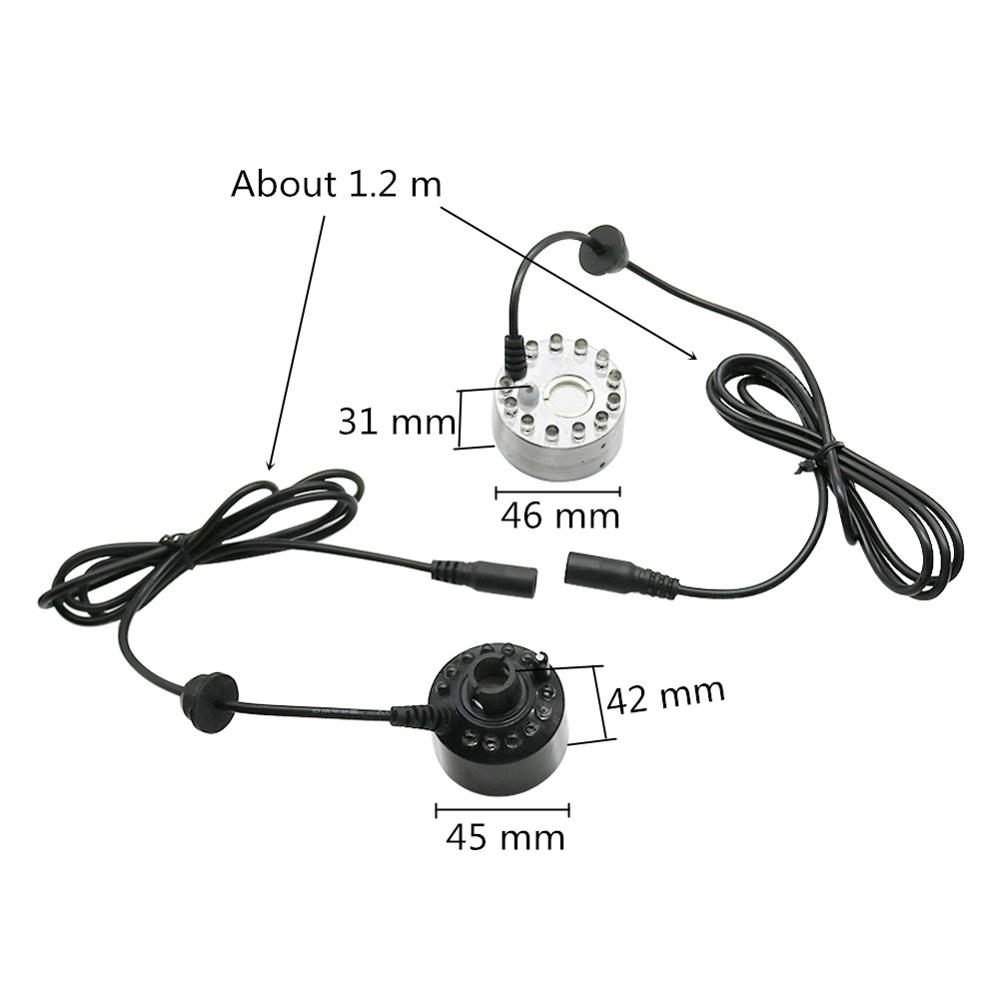 12 مصباح LED بتيار متردد 100-2 - مراجعة Terrarium Fogger Ultrasonic وسعره