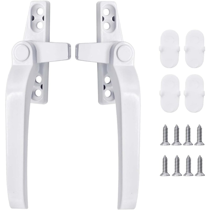 مقبض قفل نافذة زجاجية، قطعتان  - مراجعة Glass Door Hinge وسعره