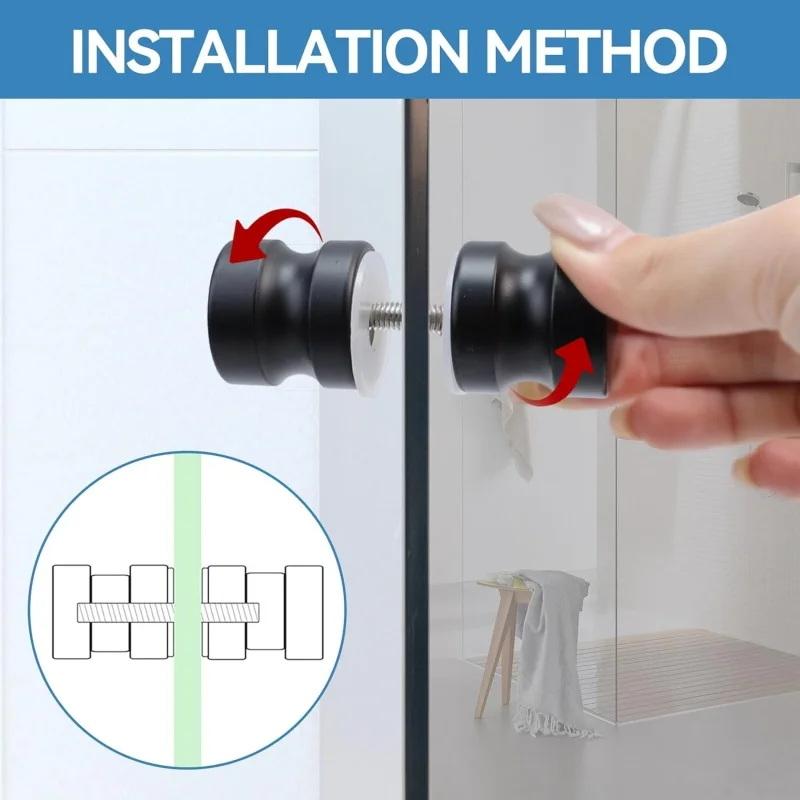 مقبض أنيق لأبواب الدش الزجاجية - مراجعة Glass Door Hinge وسعره