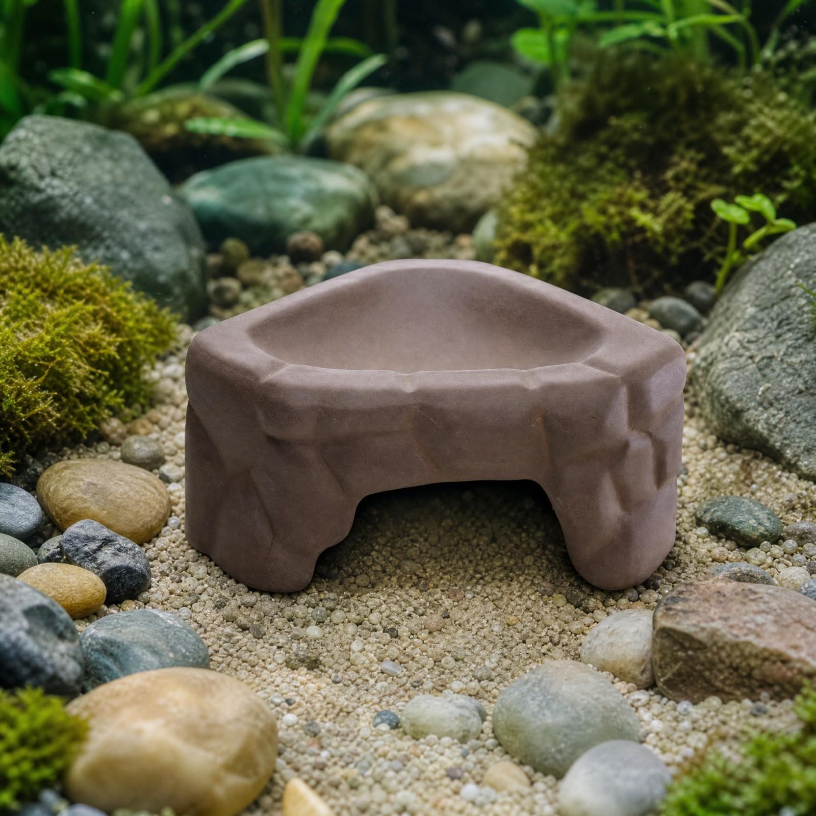 منصة تغذية للزواحف من السيرامي - مراجعة Hide Cave Ceramic وسعره